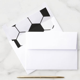 Soccer Ball Inspired Pattern Geometric Print  Envelope Liner