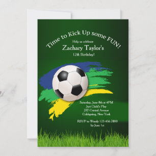Soccer Ball Invitation