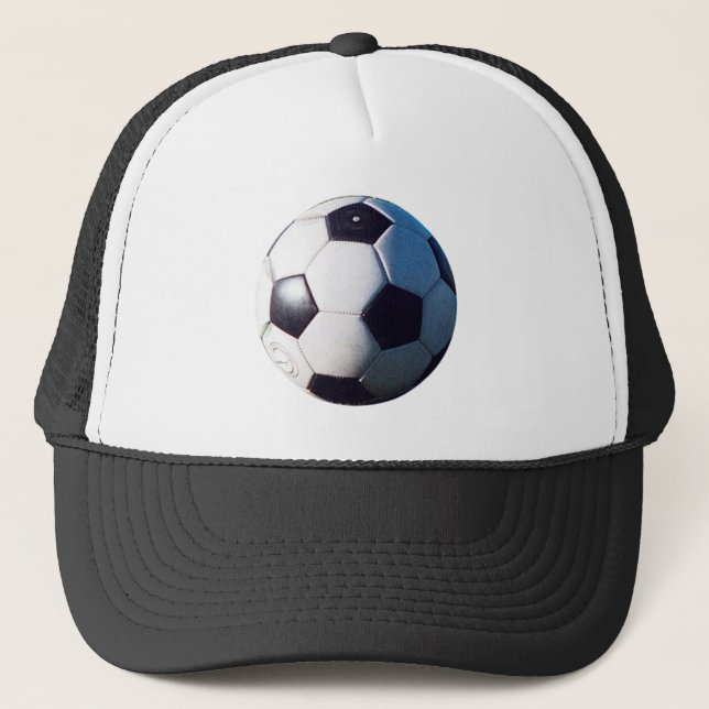 Soccer Ball jGibney The MUSEUM Zazzle Gifts Trucker Hat (Front)