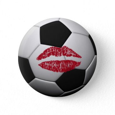 SOCCER ball kiss Button