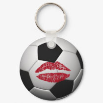 soccer ball -KISS Keychain