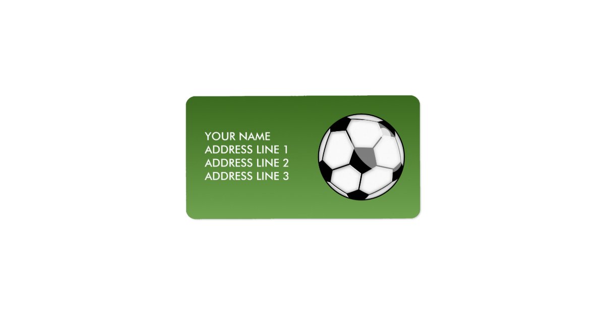 Soccer Ball Label Zazzle Com Soccer Ball Label Zazzle Com