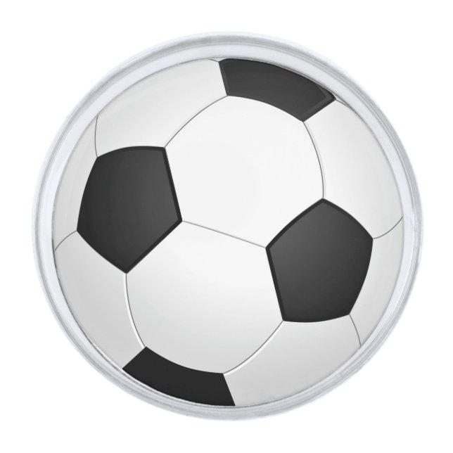 Soccer Ball Lapel Pin (Front)