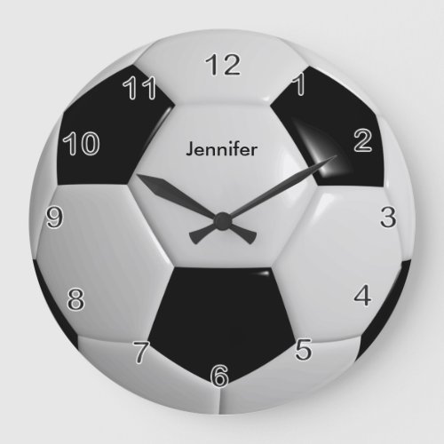 Soccer Ball Large Clock