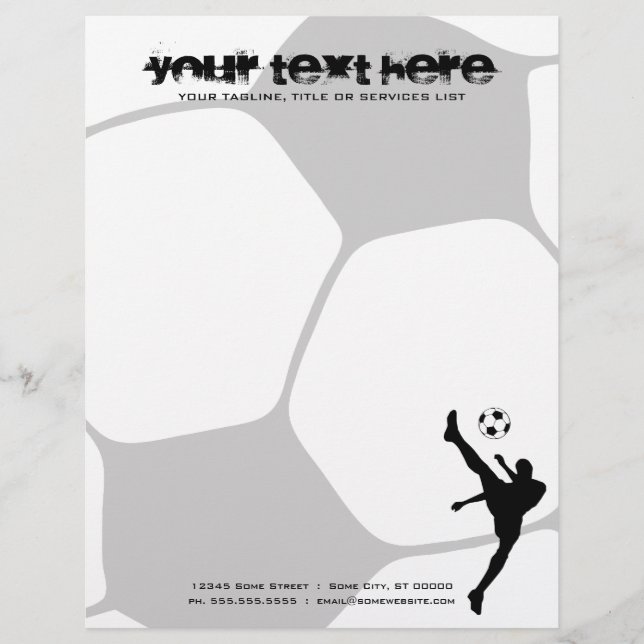 soccer ball letterhead (Front)