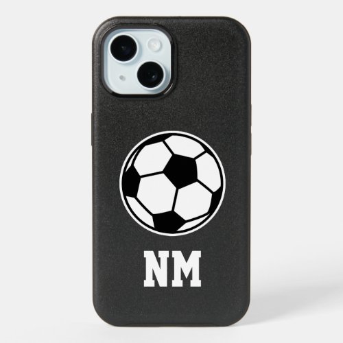 Soccer ball logo custom Otterbox iPhone 15 Case