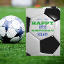Soccer Ball Look Add Your Name and Year Birthday Card