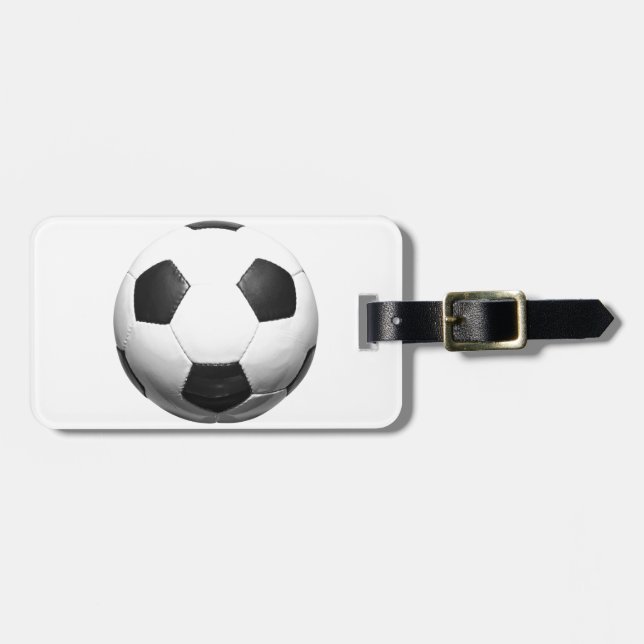 Soccer Ball Luggage Tag (Front Horizontal)