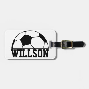 Soccer Ball Luggage Tag