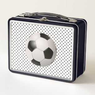 Soccer Ball  Metal Lunch Box