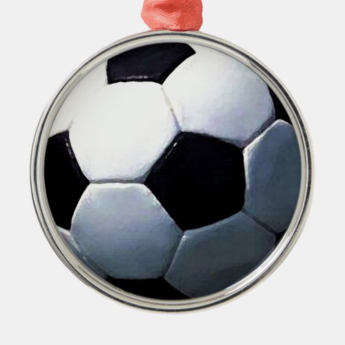 Soccer Ball Metal Ornament
