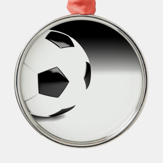 Soccer Ball Metal Ornament (Front)