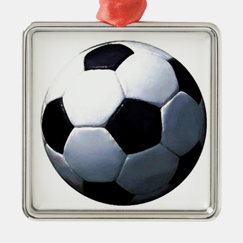 Soccer Ball Metal Ornament