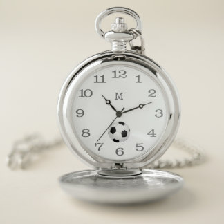 Soccer ball  -   monogrammed Pocket Watch