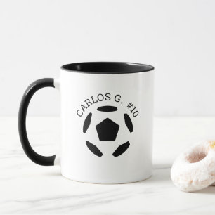 Soccer Ball Mug with Personalized Name