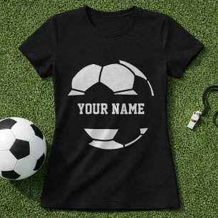Soccer Ball Name Graphic; Soccer Player Name T-Shirt