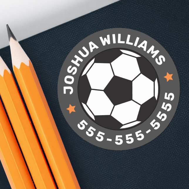 Soccer ball name phone number round property label (Soccer ball name phone number round property label)