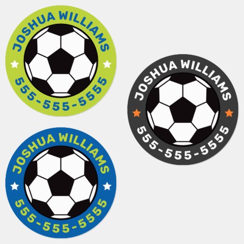 Soccer ball name phone number round property labels