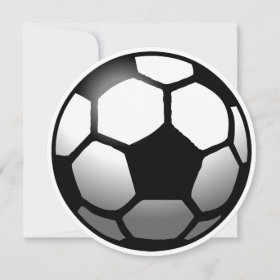 Soccer Ball on a Birthday Card