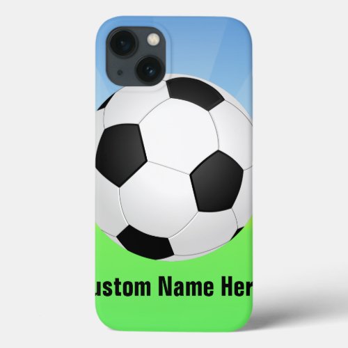 Soccer Ball on a Sunny Day iPhone 13 Case