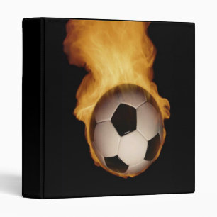 Soccer Ball On Fire Avery Binder