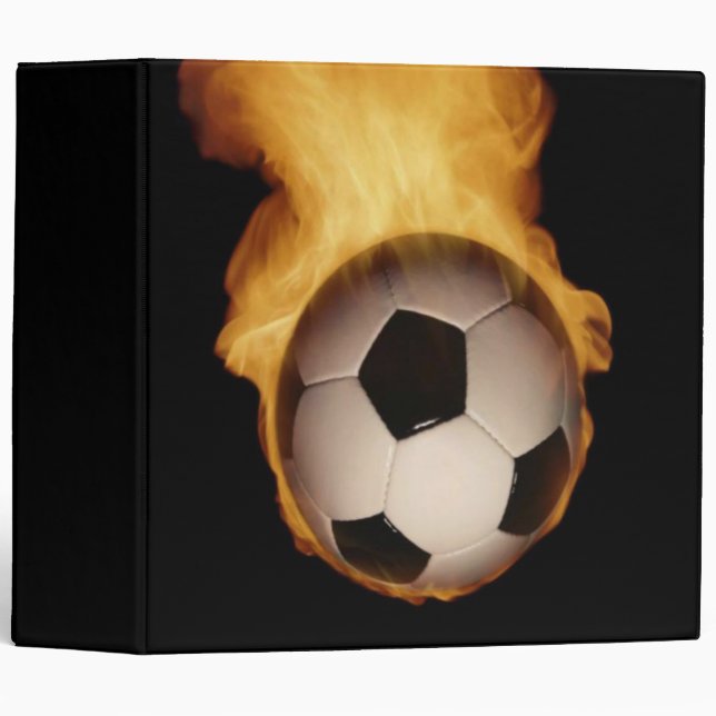 Soccer Ball On Fire Avery Binder (Front/Spine)