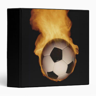 Soccer Ball On Fire Avery Binder