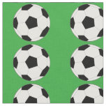 Soccer Ball on Green Fabric