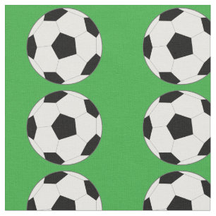 Soccer Ball on Green Fabric