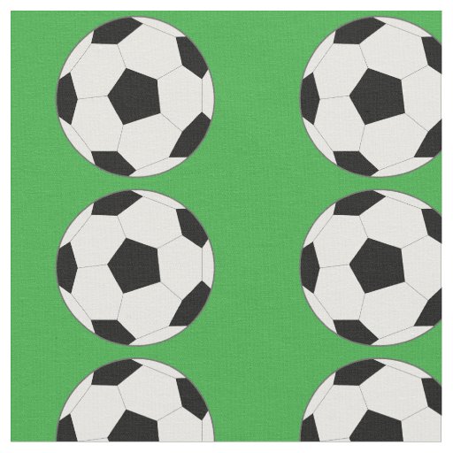 Soccer Ball on Green Fabric