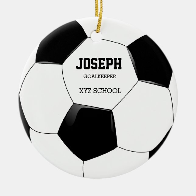 Soccer ball ornament (Front)