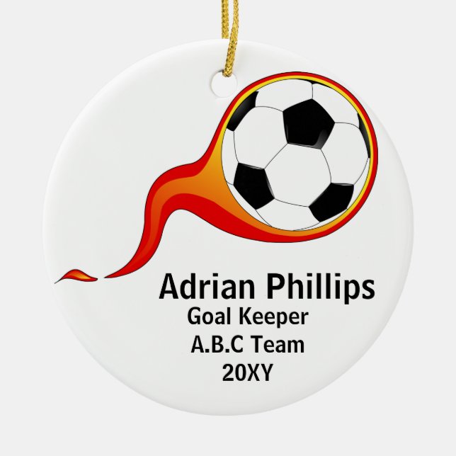 Soccer ball ornament (Front)