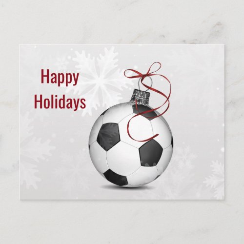 soccer ball ornament Holiday Cards