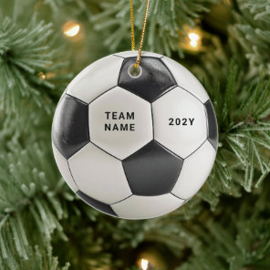 Soccer Ball Ornament | Personalized Team Name Year