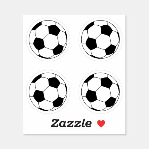Soccer ball pack sticker