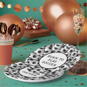 Soccer Ball Paper Plate