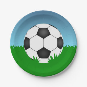 Soccer Ball Paper Plates