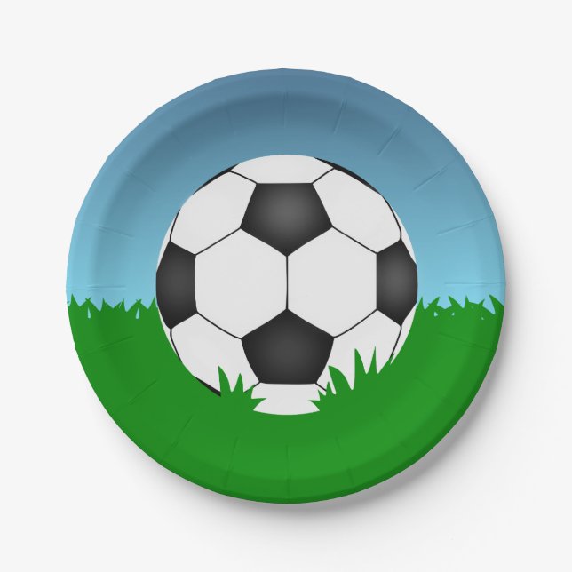 Soccer Ball Paper Plates (Front)