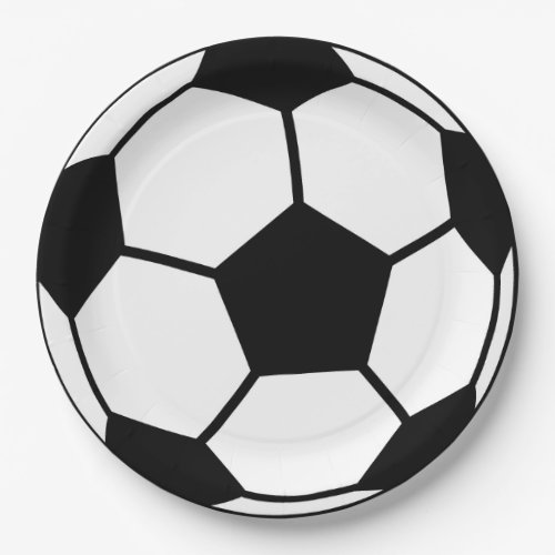Soccer Ball Paper Plates