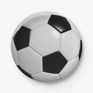 Soccer Ball Paper Plates