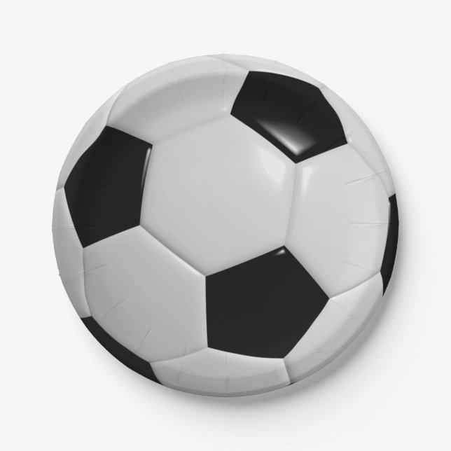 Soccer Ball Paper Plates (Front)
