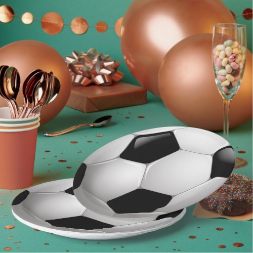 Soccer Ball Paper Plates