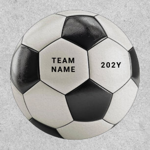 Soccer Ball Patch   Personalized Team Name Year