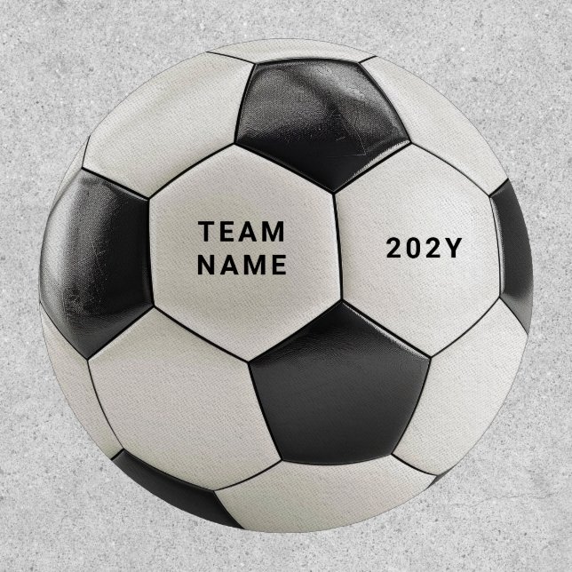 Soccer Ball Patch | Personalized Team Name Year (Front)