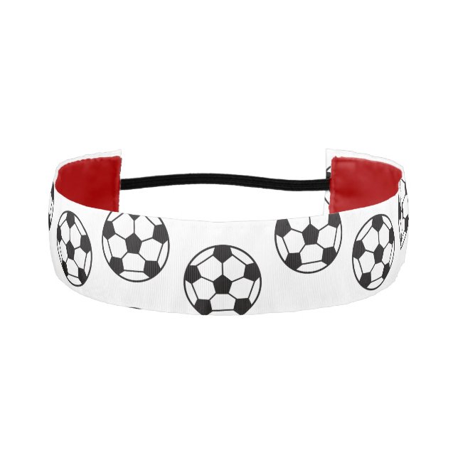 Soccer Ball Pattern Athletic Headband (Front)