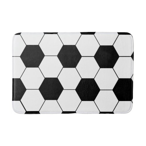 Soccer Ball Pattern Bath Mat