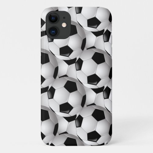 Soccer Ball Pattern iPhone 11 Case