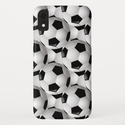 Soccer Ball Pattern iPhone XR Case