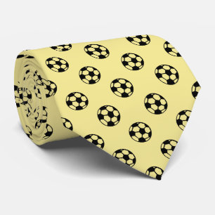Soccer Ball Pattern - Changable Background Color Neck Tie