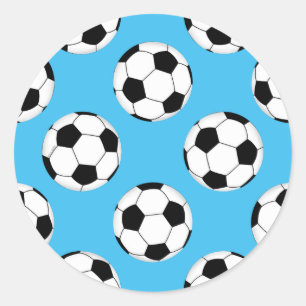 Soccer Ball Pattern Classic Round Sticker
